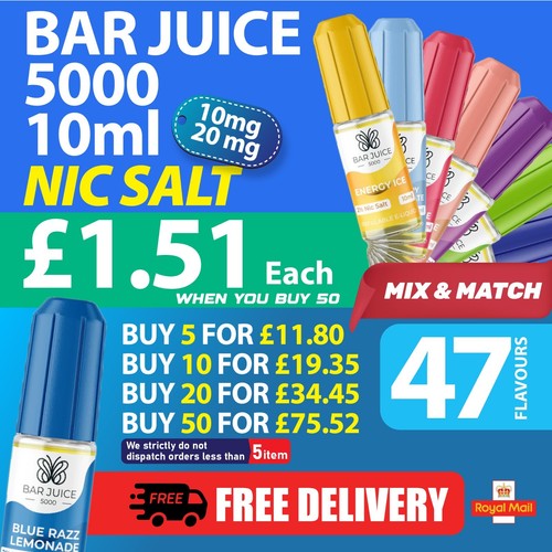 Bar juice 5000 nic salt - bar, e