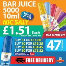 Bar Juice 5000 Nic Salt 10ml E