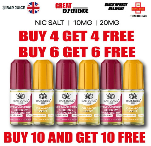 Bar juice 5000 nic salt - salt, 10ml