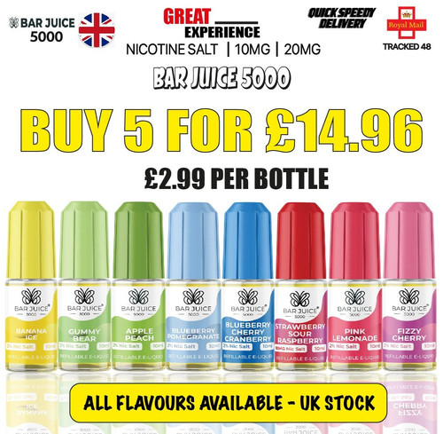 Bar juice 5000 10ml nic - 10ml,