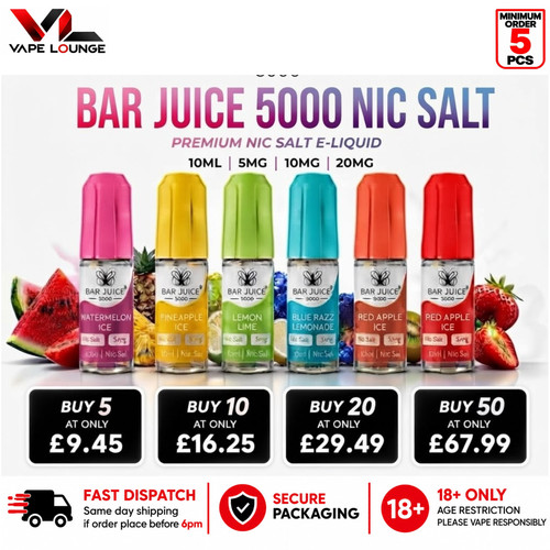 Bar juice 5000 nic salt - bar,