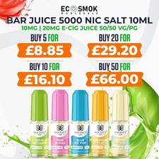 BAR JUICE 5000 Nic Salt 10ml