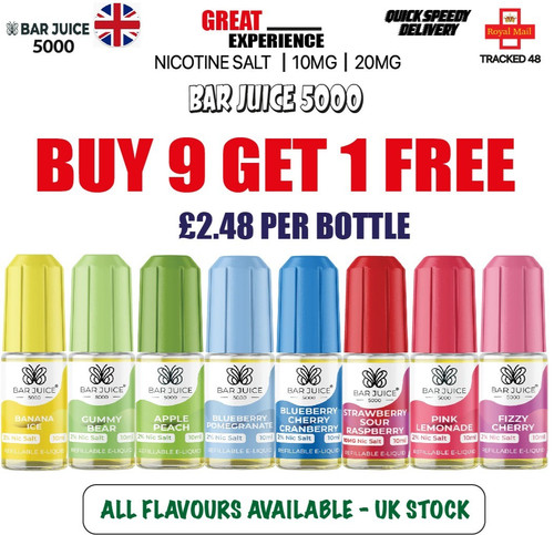 Bar juice 5000 10ml nic - juice,